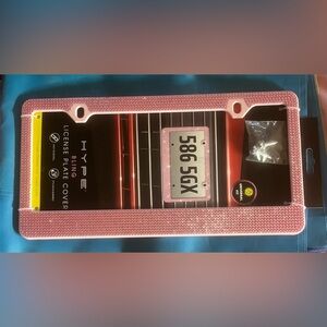 Brand new bling license plate cover